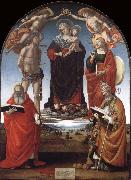 Luca Signorelli The Virgin and Child among Angels and Saints china oil painting reproduction